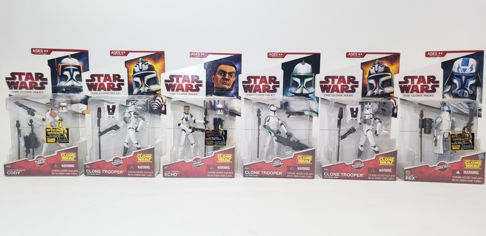 Star Wars : The Clone Wars The Animated Series Lot of 6 Clones MOC