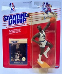 1988 KENNER STARTING LINEUP NBA BASKETBALL MOSES MALONE WASHINGTON BULLETS MOC