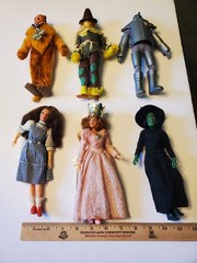 Lot of 6 1974 Mego 8 Inch Articulated Wizard Of Oz Figures Read Description