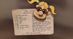 Pee-Wee’s Playhouse PENNY magnet, handmade, Retro Classic Cool!