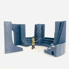 Custom Jedi Classroom Learning Chamber Diorama for 3.75 inch (1:18) Figures