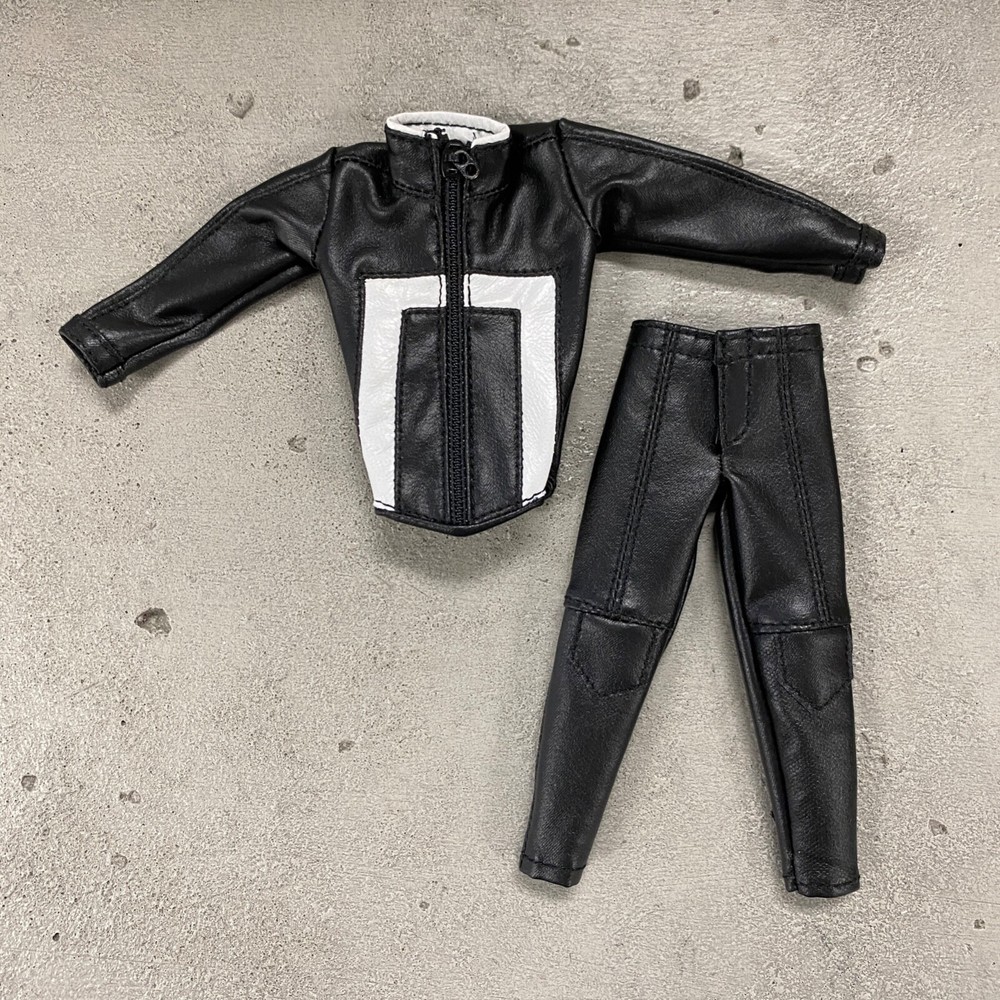 PB-GH-SET: 1/12 Leather Ghost Rider Jacket & Pants for 6″ medium to slim body