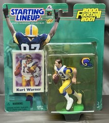 Kurt Warner St Louis Rams 2000-2001 NFL Starting Lineup With Card Hasbro