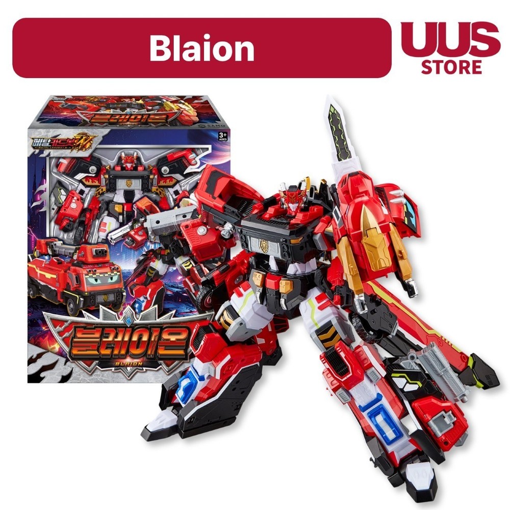 SAMG Metal Cardbot W BLAION Transforming Fire Truck Robot