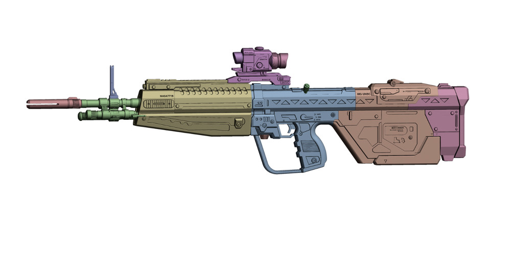 Halo Reach M392 DMR DIY Prop Kit – Physical 3D Printed Cosplay Kit