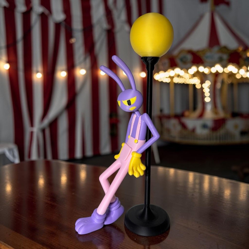 Jax The Amazing Digital Circus Inspired 3D Printed Figure – Painted 12” TADC