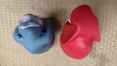 5 Vintage Plastic Rubber Squeak Squeeze Toy Lion King characters, Disney 90’s