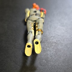 Hasbro 2003 Action Figure Gray Red Yellow Black Plastic Articulated Toy
