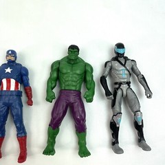 Marvel Comics + 1 GI Joe Action Figure Mix Lot Avengers Figures Bundle Deal