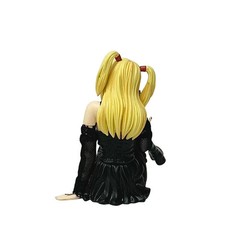 Death Note Misa Amane 10cm Sitting Figure Gothic Leather Dress PVC Model Gift