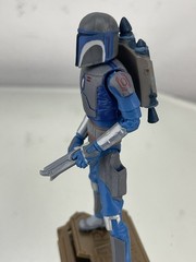 Star Wars Clone Wars mandalorian Warrior Jetpack Stand Blaster From Battlepack