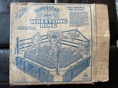 1990 Superstar Pro Wrestling Ring Toymax Partially Complete With Original Box