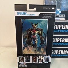 Mcfarlane Toys DC Multiverse Superman Energized Unchained Armor GOLD Label NIB