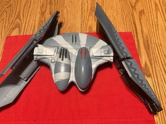 Vintage 2010 HASBRO Star Wars Clone Wars Hyena -class Droid Bomber/+all Parts