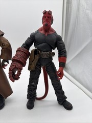 Mezco Hellboy Figures Lot Of 4 2004 2005 Movie Variants Coat Samaritan