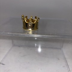 Retro Mego Knights Gold Kings Crown For 8 Inch Figures Plastic
