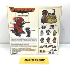 1984 VINTAGE TOMY STARRIORS COSMITTOR DEADEYE & CRICKET – 99% COMPLETE WORKS!!