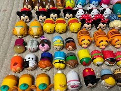 HUGE Lot of 138 Disney Tsum Tsum Vinyl Mini Figures Stackable MULTI SIZE