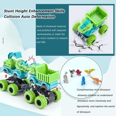 Dinosaur Monster Truck Toys Set for Boys 3-5 Years with Mini Dinosaur Figures