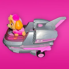 Spin Master PAW Patrol Skye Rescue Jet Vehicle, Pup, & Rocky’s Recycle Truck Lot