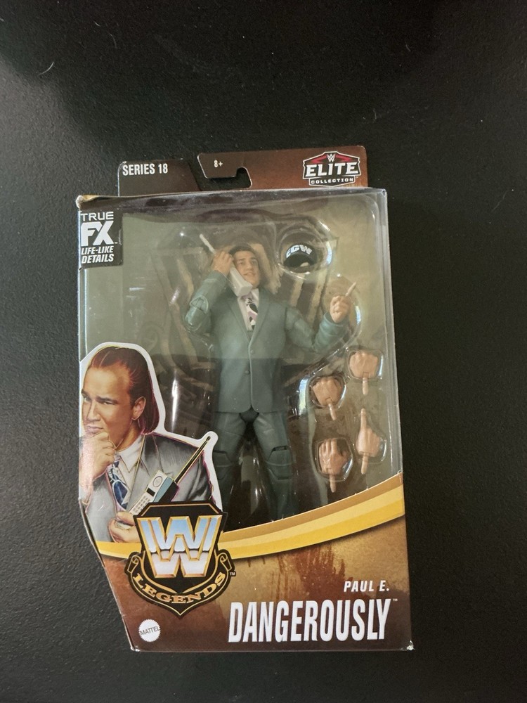 WWE Elite Legends Paul E Dangerously Figure Paul Heyman WCW Wiseman Advocate NIB