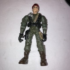 2003 Lanard The Corps Green Camo RED BERET Rick Ranger Army Action Figure 4.25″