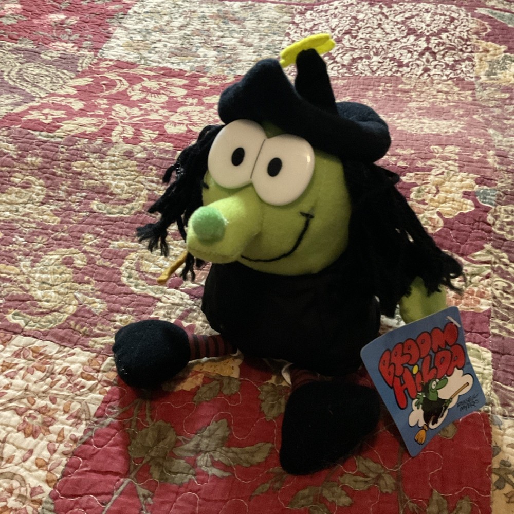 2003 BROOM HILDA Witch Russell Myers PLUSH STUFFED Toy Factory