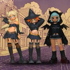POPMART Peach Riot Witchy Punk Figures Vinyl Toy Gigi Poppy Frankie Witch Style