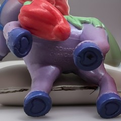 Disney Purple Princess Palace Pets Pony Horse Seashell 4” Jakks