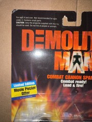 1993 Mattel Demolition Man Combat Cannon Spartan John Spartan Figure MOC Sealed