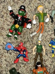 Lot of 15 Random Action Figures Figurines Toys Mixed Lot Loose