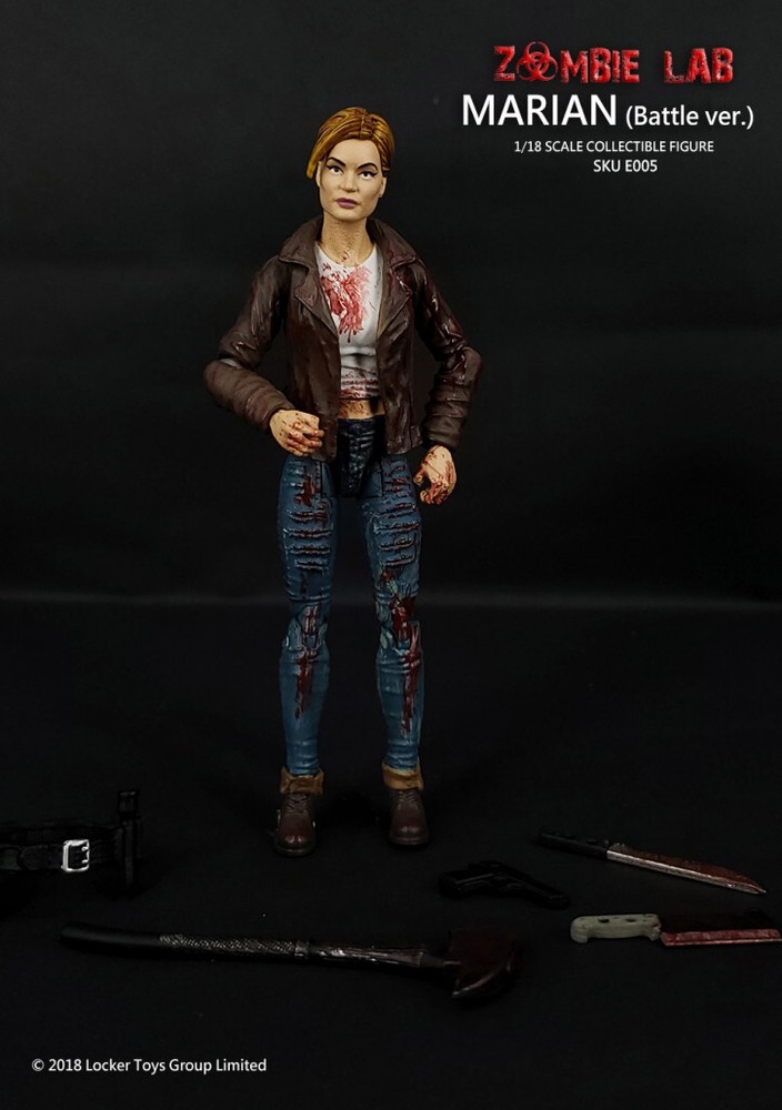 Zombie Lab 1/18 scale (4″) action figure Marian (battle version)