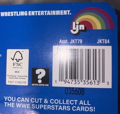 WWE LJN Superstars ULTIMATE WARRIOR Chase BLACK CARD Rare Figure New on Card