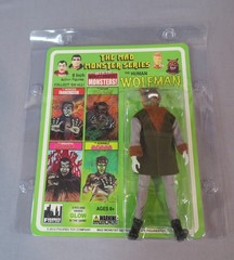 MAD MONSTER Series 1 8in Mego style Wolfman, Dracula, Mummy, Frankenstein NEW