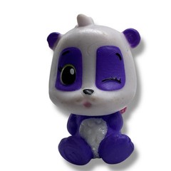 Hatchimals Colleggtibles Purple and White Panda Bear Pink Wings Figure