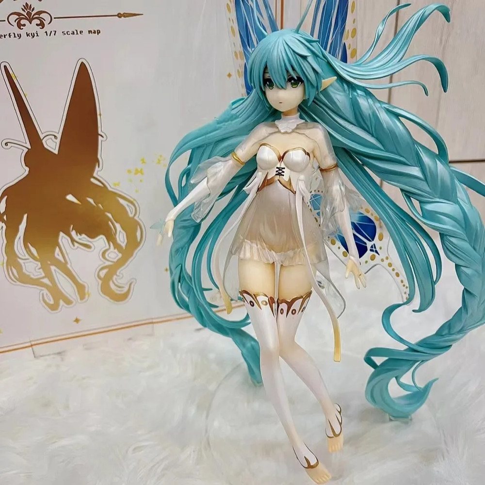 33cm Hatsune Miku Character Butterfly Ji 1:7 Static Anime Figure Statue Pvc Toy
