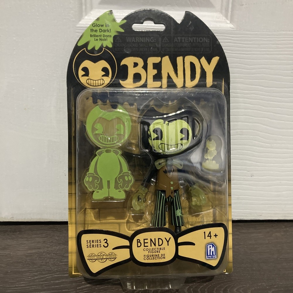 New – BENDY SERIES 3 – DARK REVIVAL – INK MACHINE 5″ Action Figure GLOW-IN-DARK