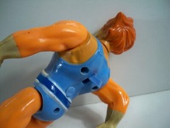 K23i05742 LION-O BRAZIL 100% COMPLETE GLASSLITE THUNDERCATS 1985 ORIGINAL FIGURE