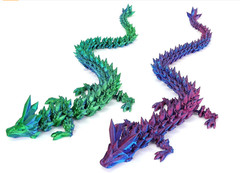 3D Printed Crystal Dragon Office Desktop Fish Tank Fidget Toys Stuffer Gift