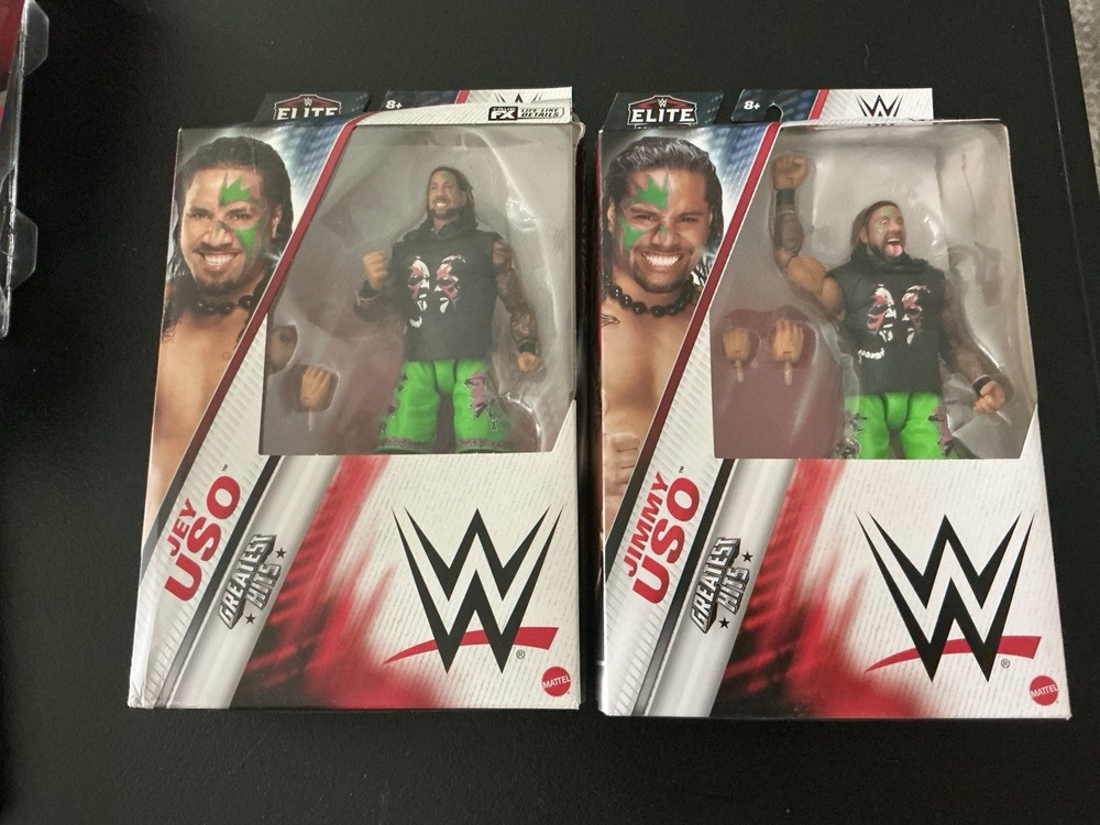 Jey Uso & Jimmy Uso WWE Elite Greatest Hits 7 Mattel Action Figure Lot of 2