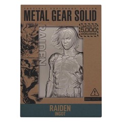 Metal Gear Solid 2 Raiden Limited Edition Embossed Metal Ingot