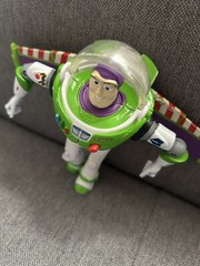 Disney Toy Story Buzz Lightyear 12 inch Action Figure & Small Plush (helmet)