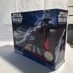 Star Wars The Clone Wars Plo Koon’s Jedi Starfighter New and Sealed Mint Box