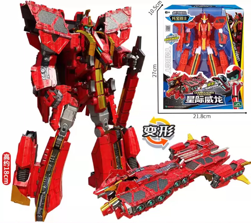 Tobot V Galaxy Detectives Commander Universe Transforming Ship Robot Toy Gift