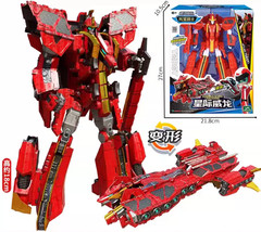 Tobot V Galaxy Detectives Commander Universe Transforming Ship Robot Toy Gift