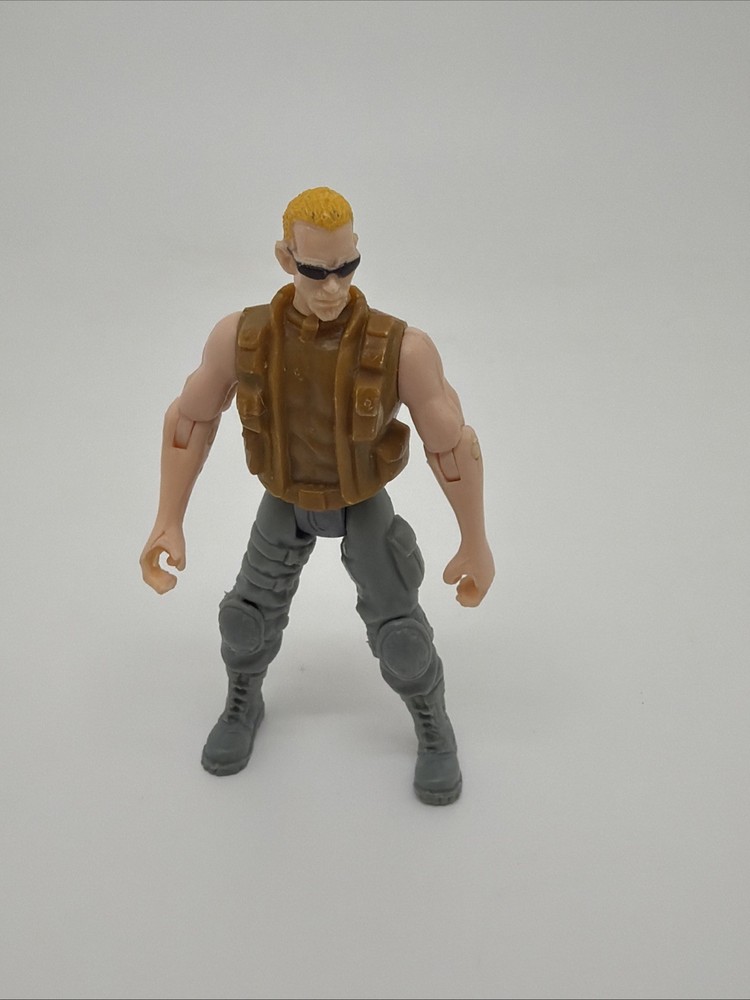 Soldier Figurine Kid Connection Blonde Hair 4In Toy Military Combat.#60