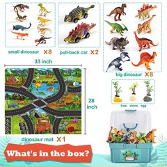 Dinosaur Toys for 3 4 5 Year Old Boys Gifts, 25 Pieces Dinosaurs Toys for Kids