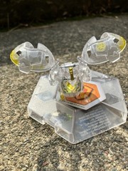 Bakugan Haos Lumagrowl Translucent Clear Gold B 1000 G-Power 20505FWS Toy Figure