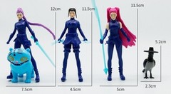 K Pop Demon Hunter Witch Girl Anime Figures 5Pcs Collectible Dolls Set