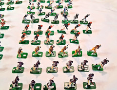 Large Lot (300) Tudor Electric Football Players with some Bases & accessoriess